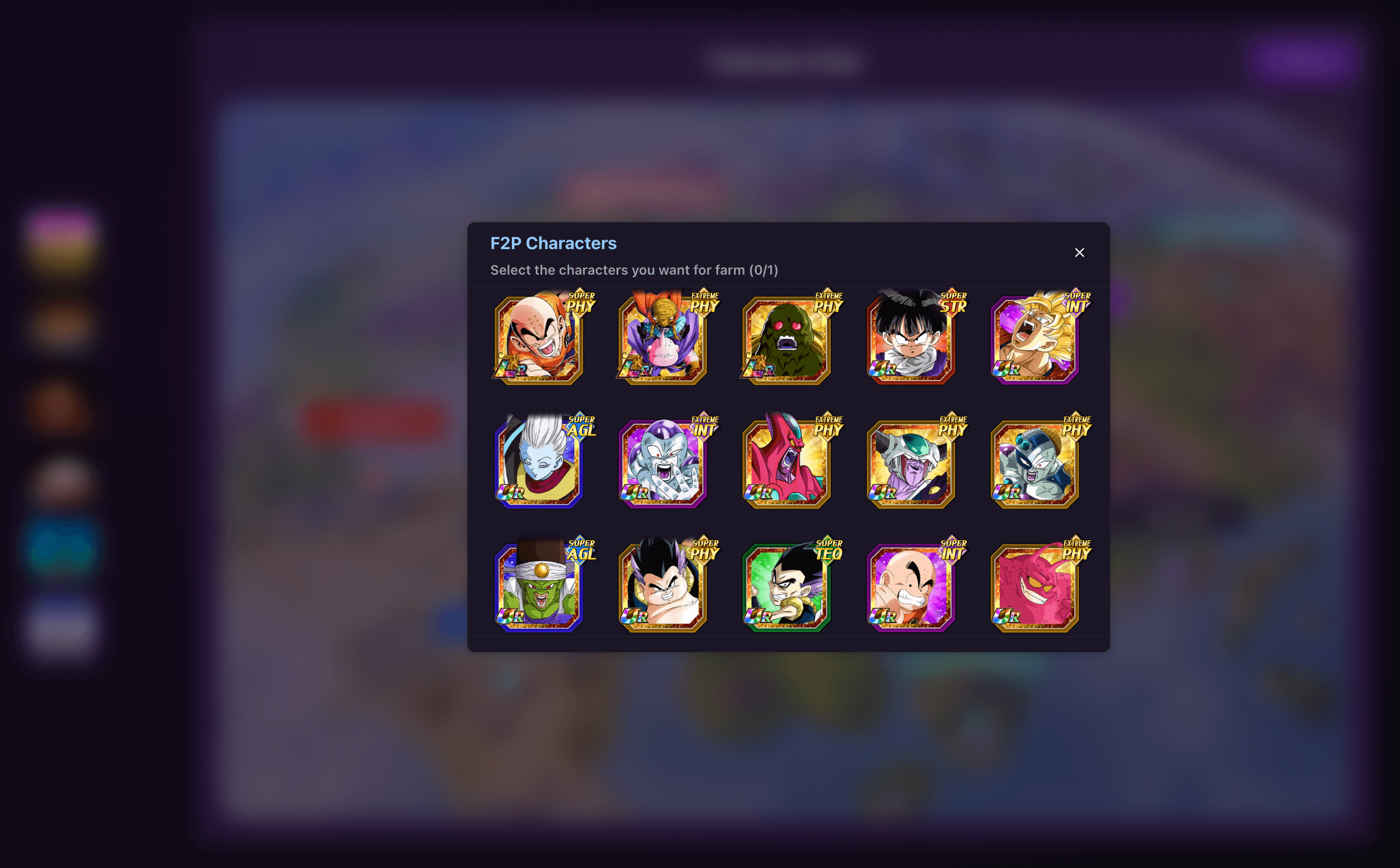 How to farm F2P characters