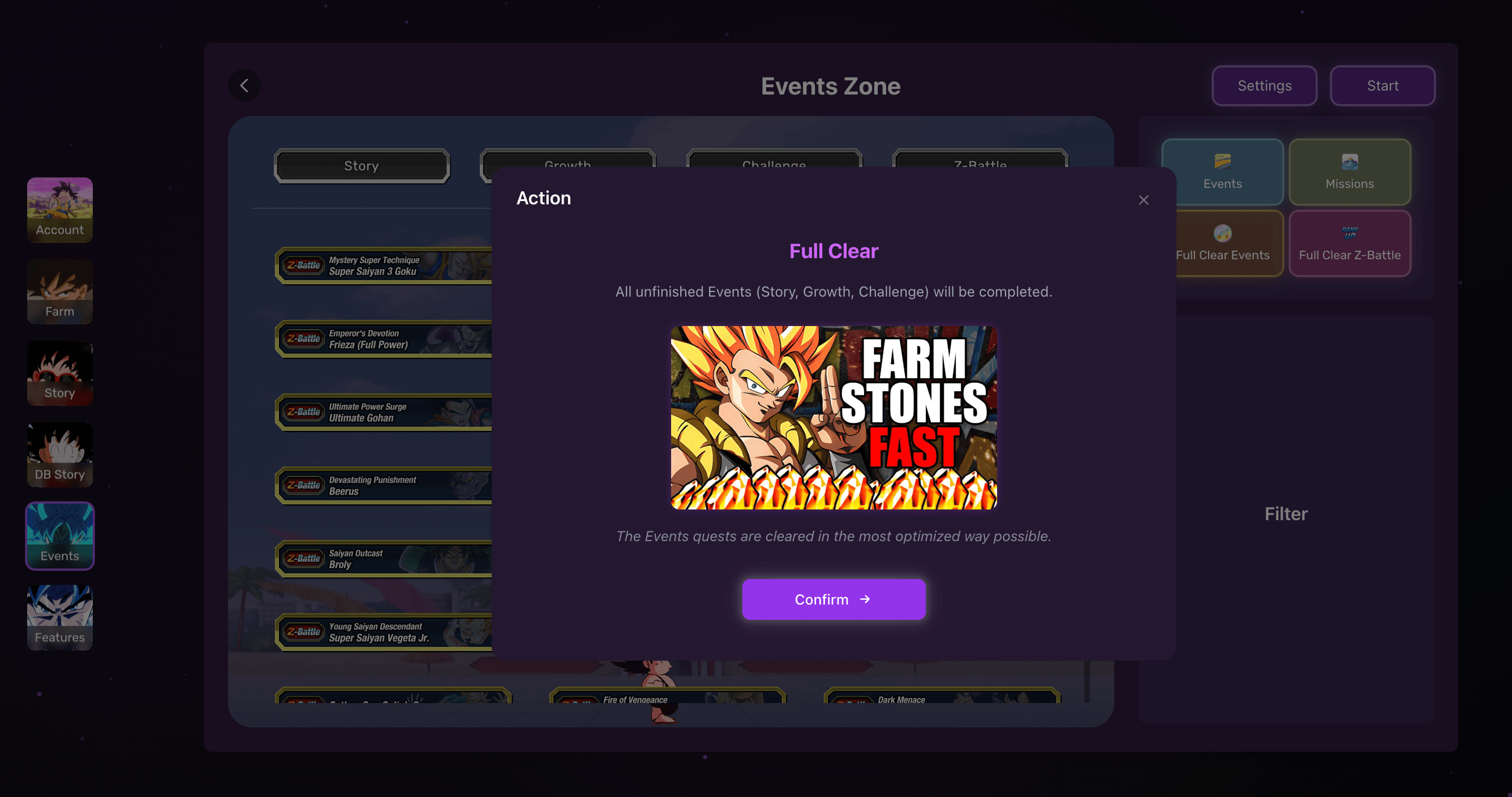 Dokkan Full Clear Mode