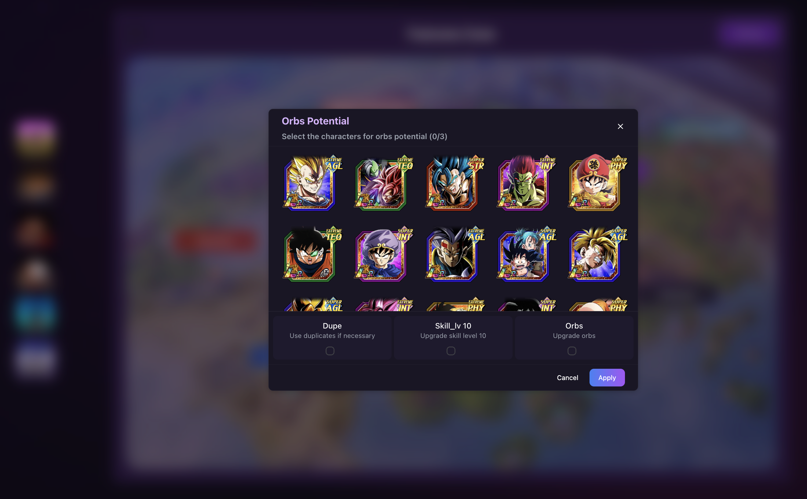 How to upgrade orbs potential