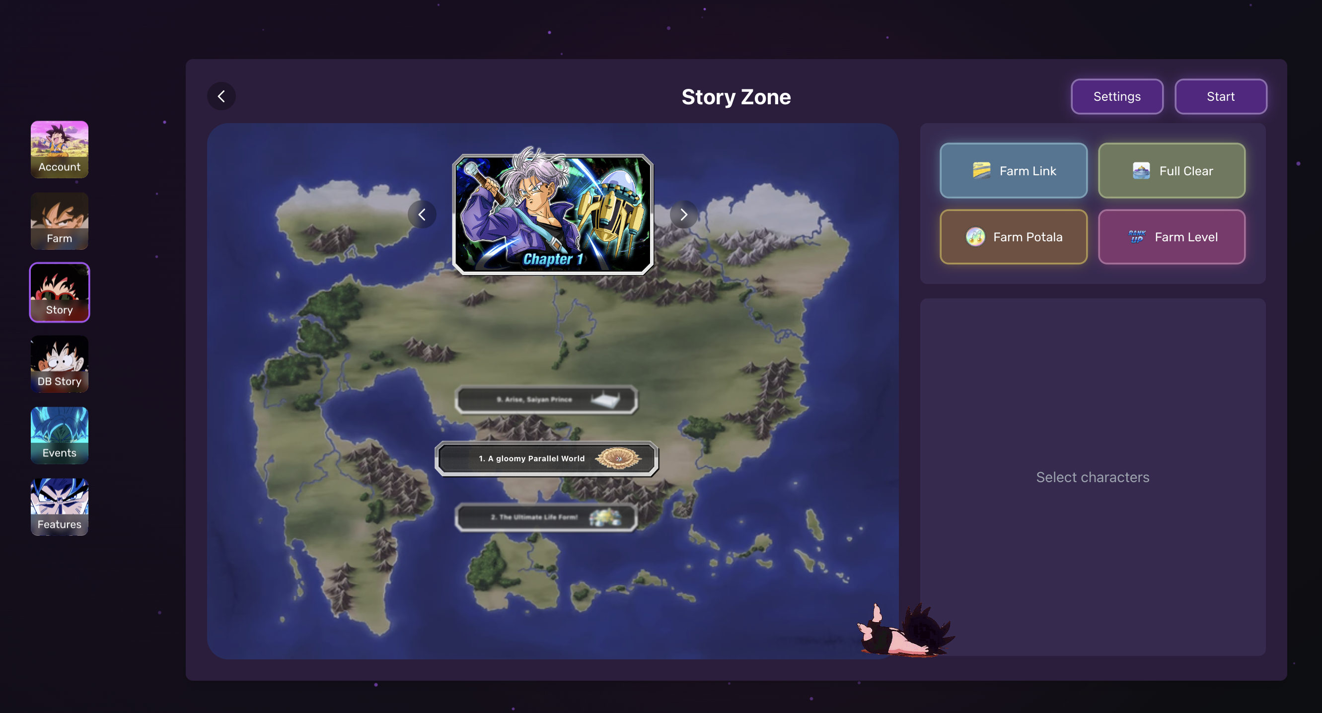 How to select a Story Quest